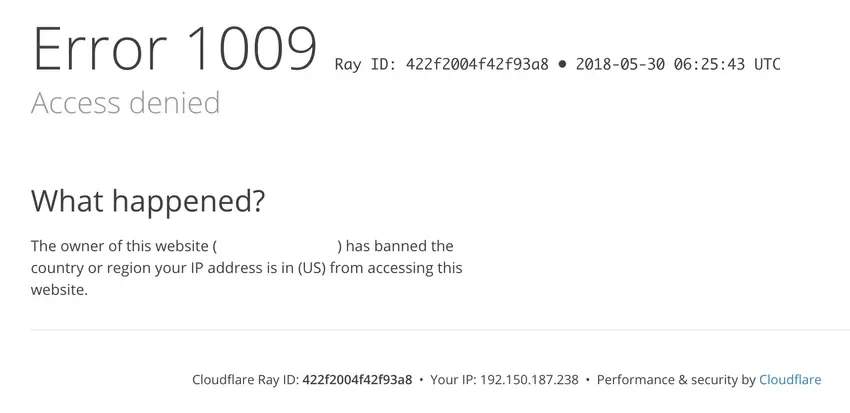 The target is fronted by Cloudflare — requests are screened at the edge before they ever reach the origin server.