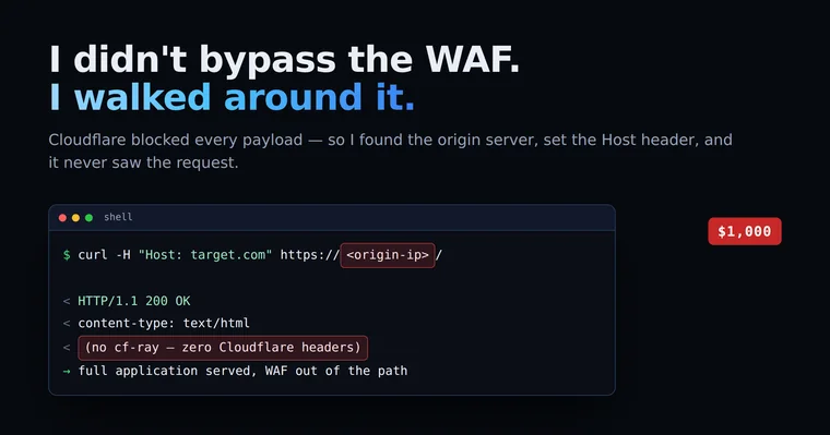 Bypass WAF by a Simple Trick — Gained $1000 Bounty